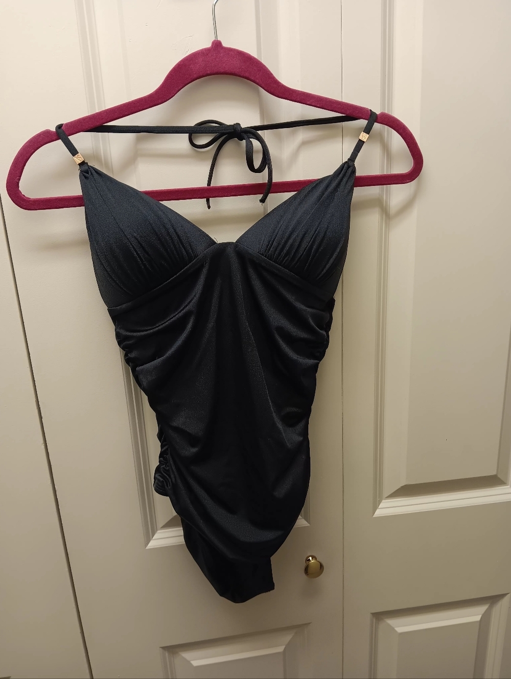 Victoria's Secret Black Swimsuit with Gold Accents